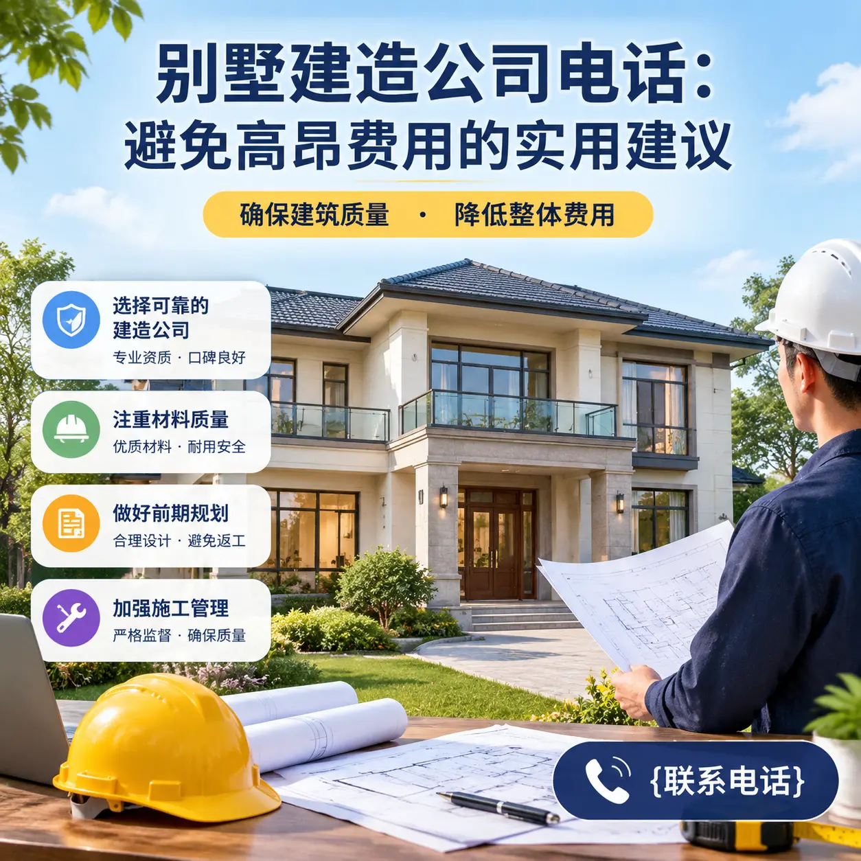 余庆别墅建造公司电话:避免高昂费用的实用建议
